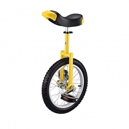 DFKDGL Monocicli DFKDGL Monociclo da Allenamento da 16"per Bambini / Adulti, Montagna butilica Antiscivolo Regolabile in Altezza, bilanciamento degli Pneumatici, Cyclette (16"), Monociclo Nero