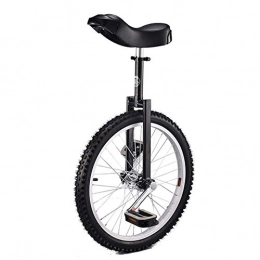 DFKDGL Bici DfKDGL - Monociclo per bambini e adulti, con sedile regolabile e pedale antiscivolo, dai 9 anni in su, colore: nero, misura 24", colore: nero