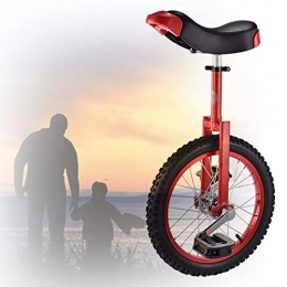 GAOYUY Bici GAOYUY Monociclo da 16 / 18 / 20 / 24 Pollici, Pneumatico da Montagna Butilico Antiscivolo Regolabile in Altezza Equilibrio Esercizio Fun Fitness for Adulti, Bambini (Color : Red, Size : 16 Inches)