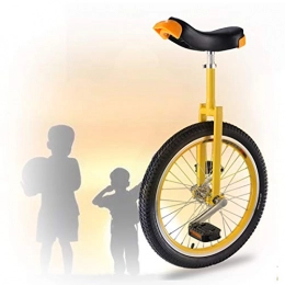 GAOYUY Bici GAOYUY Monociclo da 16 / 18 / 20 Pollici, Ciclo Pneumatico Antiscivolo Equilibrio Esercizio Fun Fitness Monocicli Freestyle per Bambini Adulti Principianti (Color : Yellow, Size : 16 inch)