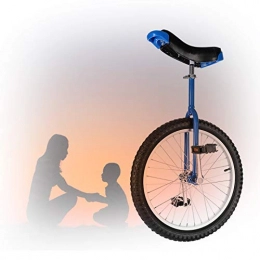 GAOYUY Bici GAOYUY Monociclo da Allenamento, con Cerchio in Lega Monociclo con Ruota da 16 / 18 / 20 / 24 Pollici Unisex per Adulti, Bambini Esercizio Fun Bike Cycle Fitness (Color : Blue, Size : 24 inch)