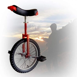 GAOYUY Bici GAOYUY Monociclo da Allenamento, Esercizio di Ciclismo in Equilibrio Monociclo Freestyle da 16 / 18 / 20 / 24 Pollici per Adulti Bambini Uomini Ragazzi Ragazzo Rider (Color : Red, Size : 24 inch)