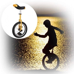 GAOYUY Bici GAOYUY Monociclo da Esterno, Sella Ergonomica Sagomata Monociclo Freestyle da 16 / 18 / 20 Pollici for Esercizi di Ciclismo in Equilibrio Come Regali for Bambini (Color : Yellow, Size : 20 Inches)