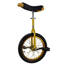 GAOYUY Bici GAOYUY Monociclo, Monociclo Freestyle da 16 / 18 / 20 Pollici Cerchio in Lega di Alluminio Addensato Facile da Riporre for Principianti E Professionisti (Color : Yellow, Size : 16 Inches)