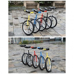 GAOYUY Bici GAOYUY Monociclo, Regolabile in Altezza Monociclo Freestyle Telaio in Acciaio da 16" / 18" / 20"Pollici Sport in Bicicletta All'aperto for Principianti (Color : Yellow, Size : 20 Inches)