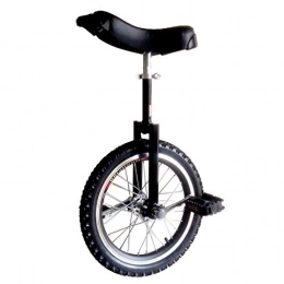 GAOYUY Bici GAOYUY Monociclo, Tubo Sella Zigrinato Antiscivolo 16 / 18 / 20 / 24 Pollici Monociclo della Ruota for Adulti Bambini Uomini Ragazzi Ragazzo Rider, Mountain Outdoor (Color : Black, Size : 16 Inches)