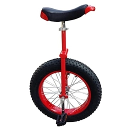 HWBB Bici HWBB Monociclo Monociclo da 20 Pollici con Portapacchi e Pneumatico da Montagna Extra Largo, Monocicli Pesanti per Persone Alte 170 Cm - 180 Cm, Carico 150 kg / 330 Libbre (Color : Red)