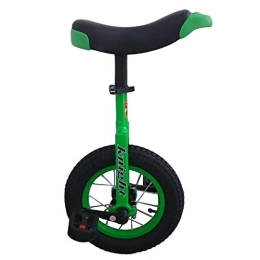 HWF Bici HWF Monociclo 12" Monociclo, Perfetto Antipasto Principiante Uni-Cycle, per Bambini / Ragazzi / Ragazzi / Ragazze di 5 Anni più Piccoli, 4 Colori Opzionali (Color : Green, Size : 12 inch Wheel)