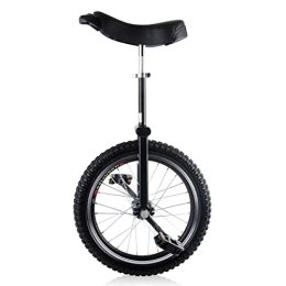 HWF Bici HWF Monociclo 16" / 18" Ruota Monociclo per Bambini / Ragazzi / Ragazze di 9-15 Anni, Grande 20" / 24" Adulti Monociclo per Uomini / Donne / Bambini Grandi, Miglior Regalo di Compleanno, Nero