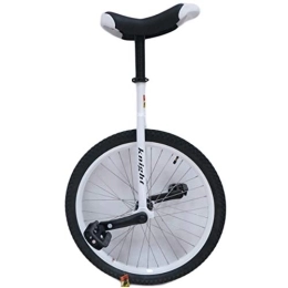 HWF Bici HWF Monociclo 20 / 24 Pollici Unicycles per Adulti, Monocicli A Ruota Grande Bianca, Uni Cycle, One Wheel Bike per Uomo Donna Adolescente Ragazzo Cavaliere, Miglior Regalo di Compleanno