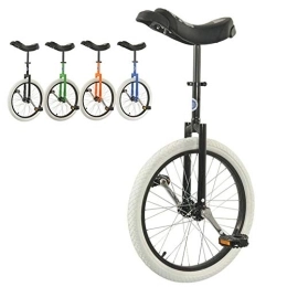 HWF Bici HWF Monociclo 20" Wheel Trainer Monociclo Regolabile in Altezza, Monociclo per Principianti / Bambini / Adulti, Pneumatico da Montagna Antiscivolo Esercizio di Ciclismo in Equilibrio