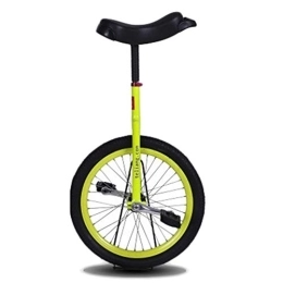 HWF Monocicli HWF Monociclo Eccellente Monociclo Balance Bike per I Motociclisti Alti 175-190cm, Robusto Unisex Adulto Big Kids 24" Monociclo, Caricare 300 Libbre (Color : Yellow, Size : 24 inch Wheel)