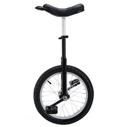 HWF Monocicli HWF Monociclo Mamma / papà / Monociclo Adulto da 20 Pollici, Nero, Monociclo da 16 / 18 Pollici per Bambini / Ragazze / Ragazzi, dai 10 Anni in su (Color : Black, Size : 16 inch Wheel)