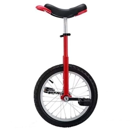HWF Bici HWF Monociclo Monociclo per Bambini / Ragazzi / Ragazze di 9-15 Anni, Monocicli A Ruota da 16 Pollici, Miglior Regalo di Compleanno, 7 Colori Opzionali (Color : Red, Size : 16 inch Wheel)