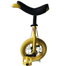 HWF Bici HWF Monociclo Piccolo Monociclo da 12 Pollici, Perfect Starter Beginner Uni-Cycle, per Bambini / Ragazzi / Ragazze di 5 Anni più Piccoli, 4 Colori Opzionali (Color : Yellow, Size : 12 inch Wheel)