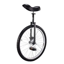 HWF Bici HWF Monociclo Robusto Adulti Monociclo per Persone Alte di Altezza Superiore A 175cm / 69", 24 Pollici Ruota, Monociclo Extra Large, Carico 150kg / 330Lbs (Color : Black, Size : 24 inch Wheel)