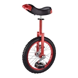 JFF Bici JFF Ruota Antiscivolo da 16 Pollici Monociclo Gomma da Montagna Ciclismo Bilanciamento Automatico Equilibrio Ciclismo Biciclette Ciclismo Sport all'Aria Aperta Esercizio Fitness, Rosso