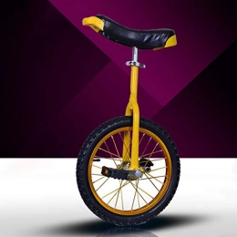 JUIANG Bici L'altezza del sedile può essere regolata liberamente Bicicletta Esercizio - Design ad angolo tondo a 65 ° - Con pneumatici in gomma - Cuscinetto ad alta silenziosità Monociclo 16 inch Local gold