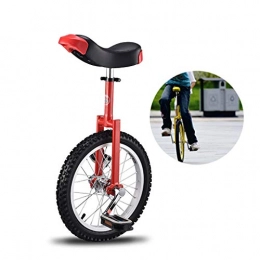 LIfav Bici LIfav 20 Pollici Monociclo, Confortevole Sede di Sella della Gomma di Gomma Montagna per Esercizio di Equilibrio Formazione Road Street Bike Cycling, Adatti A Persone da 1, 6 A 1, 75 Metri, Rosso