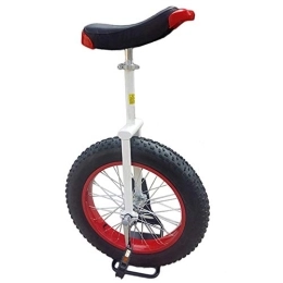 HWF Bici Monociclo 20 Pollici Monocicli per Adulti Bambini - Monocicli con Pneumatico Extra Spesso (20"x 4" di Larghezza) per La Salute Degli Esercizi Fisici All'aperto ( Color : Red 1 , Size : 20 Inch Wheel )