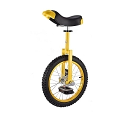 Samnuerly Monocicli Monociclo Balance Mountain Ruota per Esercizi Monociclo Sedile Regolabile Facile Stile di Allenamento Ciclismo Sport all'Aria Aperta Fitness Esercizio Salute Balance Bike 16 Pollici Giallo (giall