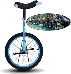 Generic Bici Monociclo Bici Monociclo 14" / 16" / 18" / 20" Pollici Monociclo Per Bambini / Adulti, Equilibrio Blu Fun Bike Ciclismo Sport All'Aria Aperta Fitness Esercizio Salute, Blue (Color : Blue, Size : 20 I