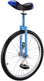 Samnuerly Monocicli Monociclo Bici Monociclo 24" / 20" / 18" / 16" Monociclo Ruota per Bambini / Adulti, Biciclette da Ciclismo Blue Balance Bicicletta con Sedile Regolabile E Pedale Antiscivolo, Età 9 Anni e Su (Color : Bl