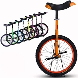 Generic Monocicli Monociclo Bici Monociclo Monociclo, 16 18 20 24 Pollici Regolabile In Altezza Equilibrio Ciclismo Esercizio Trainer Uso Per Bambini Adulti Esercizio Fun Bike Cycle Fitness (Color : Orange, S