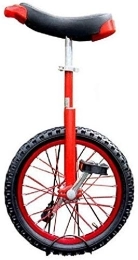 Generic Monocicli Monociclo Bici Monociclo Monociclo 16 / 18 / 20 Pollici Singolo Rotondo Per Bambini Adulto Regolabile In Altezza Equilibrio Ciclismo Esercizio Rosso (Size : 16 Inch)