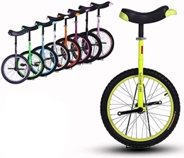 Samnuerly Monocicli Monociclo Bici Monociclo Ruota da 18" Pollici Monociclo Pneumatico butilico a Prova di perdite Ruota Ciclismo Sport all'Aria Aperta Fitness Esercizio Salute per Bambini e Principianti, 8 Colori op