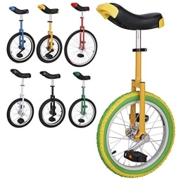 Generic Monocicli Monociclo Bici Per Adulti Monociclo, 16" / 18" / 20" Monociclo Da Ciclismo Con Sella Dal Design Ergonomico Per Acrobazie In Viaggio, Carico 150Kg (Size : 16Inch)