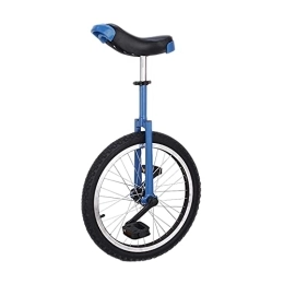  Bici Monociclo con Ruota Blu da 16" / 18" / 20", Ruota con Pneumatico Butilico A Tenuta Stagna, Bicicletta Blu con Regolazione Dell'Altezza con Cerchio in Lega di Alluminio, per Adulti E Ragazzi (Dimensioni: