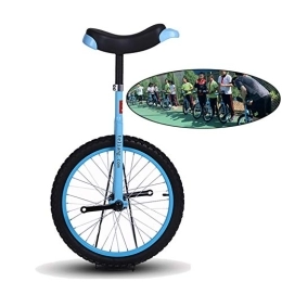 Generic Monocicli Monociclo con Ruote da 14" / 16" / 18" / 20" Pollici per Bambini / Adulti, Blue Balance Fun Bike Ciclismo Sport all'Aria Aperta Fitness Esercizio Salute (Color : Blue, Size : 16 inch Wheel) Durevol