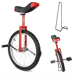 Samnuerly Bici Monociclo con ruote da 16 / 18 / 20 pollici antiscivolo, bici da ciclismo in equilibrio Ciclismo Sport all'aria aperta Esercizio di fitness, per adulti Bambini, rosso (dimensioni : 16inch wheel) (16i