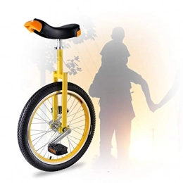 GAOYUY Bici Monociclo Da Allenamento, Comodo E Facile Da Maneggiare Monociclo Con Ruote Da 16 / 18 / 20 Pollici Pneumatico Da Montagna Antiscivolo Per Bambini Principianti Adulti ( Color : Yellow , Size : 20 inch )