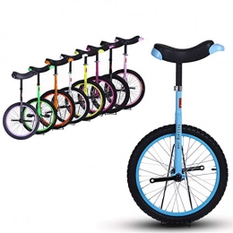 SSZY Bici Monociclo Equilibrio da 24 Pollici in Bicicletta per Uomo Donna Super Alto, Monociclo per Bambino Grande Adulto con Cerchio in Lega, per Divertimento Sportivo All'aperto (Color : Blue)