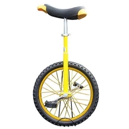  Bici Monociclo Grande da 20" per Adulti / Uomini / Donne / Bambini Grandi, Monociclo con Ruote Piccolo da 14" / 16" / 18" per Bambini / Ragazzi / Ragazze, Monociclo Perfetto per Principianti, Giallo (Color : Yellow, S