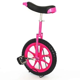 Samnuerly Bici Monociclo Monociclo Bambini / Ragazze / Ragazzi Monociclo con Ruota da 16 Pollici, 7 / 8 / 9 / 10 Anni Bambino Sport all'Aria Aperta Equilibrio Ciclismo, Pneumatici Antiscivolo E Pedali (Colore : Giallo) (