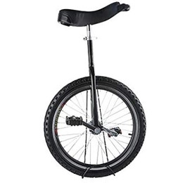 Samnuerly Bici Monociclo monociclo nero 18 / 16 pollici monociclo a ruota singola per bambini ragazze ragazzi, monocicli da 20 / 24 pollici per principianti adulti, sedile regolabile in altezza, per divertimento fi