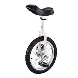 Samnuerly Bici Monociclo Ruota Free Stand Sella Regolabile in Altezza, Monociclo Bianco per Giocoleria / Intrattenimento Sport all'Aperto? 6 / 18 / 20 Pollici (Color : White, Size : 20Inch) Durevole (White 20Inch)