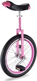 GAODINGD Bici Monociclo unisex Bambini Adulti Grande Monociclo Per I Bambini Dei Principianti, 16 "ruota A Skidproof Mutyl Mountain Pneumatico E Sedile Comodo Regolabile In Altezza, Portante 80 Kg ( Color : Pink )