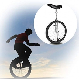 GAOYUY Bici Monociclo Unisex, Monociclo Con Ruote Da 16 / 18 / 20 Pollici Telaio Del Cerchio In Lega Di Alluminio E Morsetto Sedile Regolabile A Sgancio Rapido For Principianti ( Color : Black , Size : 16 inches )