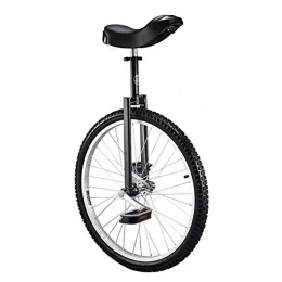 MXSXN Bici MXSXN Monocicli, Monociclo Freestyle Professionale Unisex 24 Pollici Robusto Telaio in Acciaio al Manganese for Bambini E Adulti, Nero