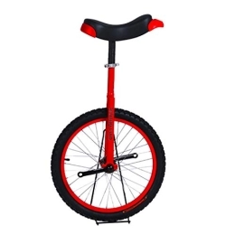 MXSXN Bici MXSXN Monocicli Unicycle per Bambini con 16 / 18 / 20 Pollici Ruota Antiscivolo, Esercizio di Bilanciamento in Bicicletta degli Scolari Altezza Regolabile Formazione All'apprendimento, Rosso