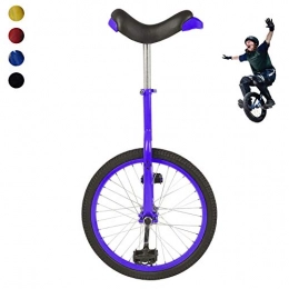 NANANA Bici NANANA Kids 'Monociclo, Monociclo per Adulti da 18 Pollici, Unicycle Only One 18" Alu Rim, Tyres Blk, per Bambini, Acrobazie, Cyclette per Fitness Singolo, Blu