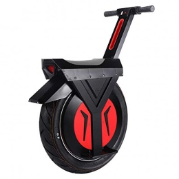 PINGTANG Bici PINGTANG Monociclo Elettrico, Smart Self Balance Scooter con Altoparlante Bluetooth, 17 inch, 500W, 60km, Unisex Adulto, Monopattino Elettrico, Rosso