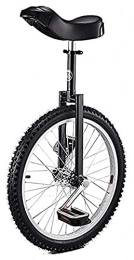 Unicycle Bici Unisex Bici Monociclo, Monociclo Trainer da 20 Pollici, bilanciamento a Ruota a Ruota, Adatto per 155-17 5 CM. Altezza Regolabile per Bambini e Adulti, miglior Compleanno, 5 Colori (Color : Black)