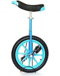 WXX Bici WXX Adatto per Monocicli per Bambini di età Compresa tra 7 E 10 Anni Pneumatici Butilici Antiscivolo da 16 Pollici Biciclette per Sport all'Aria Aperta Telaio Regolabile A 360 Gradi, Blu