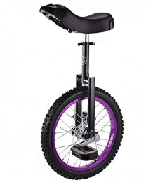 WXX Bici WXX Monociclo per Bambini da 16 Pollici Cyclette da 40, 5 Cm Antiscivolo Butilica con Bilanciamento della Montagna Adatta per Gli Sport all'Aria Aperta, Viola