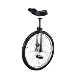 YFDIX Monocicli YFDIX Grande 24" Trainer per Adulti Monociclo Robusto Telaio in Acciaio, Pedali in Plastica Sagomata Sella Ergonomica Ciclismo su Strada per Uomini / Donne / Bambini Grandi, Nero